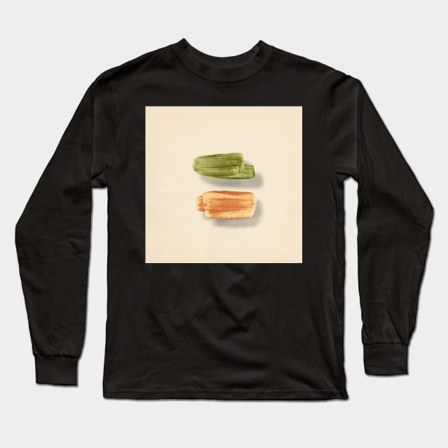 Brush strokes and shadows Long Sleeve T-Shirt by WhalesWay